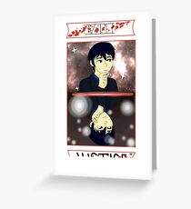 Ghost Hunt Justice Tarot Greeting Card