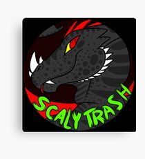 Scaly Trash Canvas Print