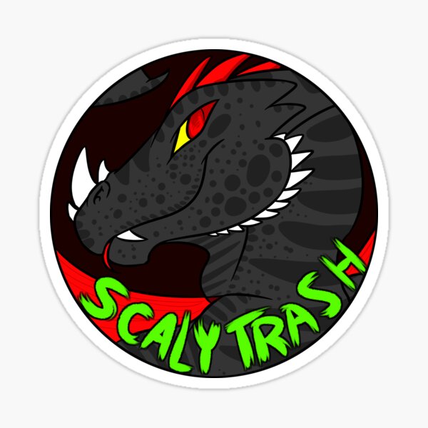 Scaly Trash Sticker