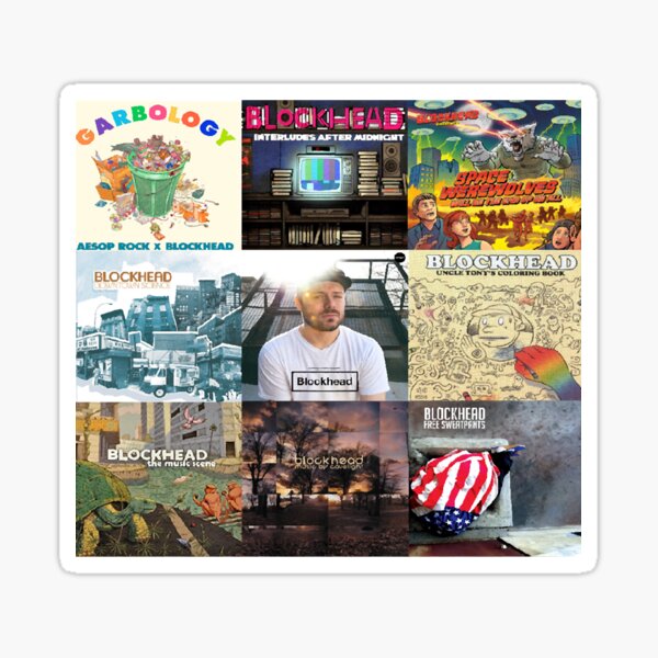 Item preview, Blockhead Music (album collage) designed and sold by JasonSRaska.