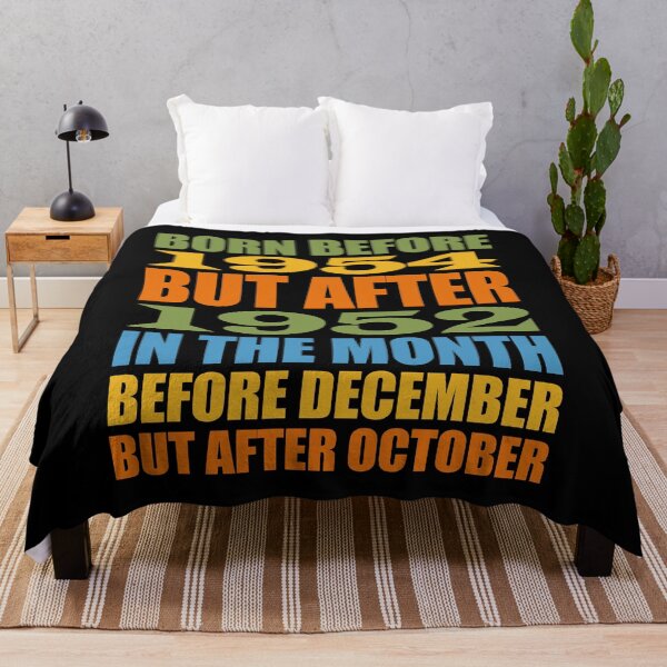 Item preview, Funny Birthday November 1953 Before After Too Many Words Humor designed and sold by artfulnotebook.