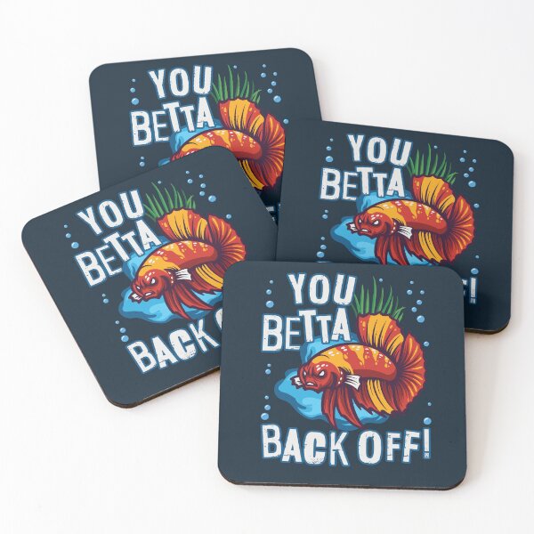 Item preview, Funny Fish Pun You Betta Back Off designed and sold by Uppercase Tees.