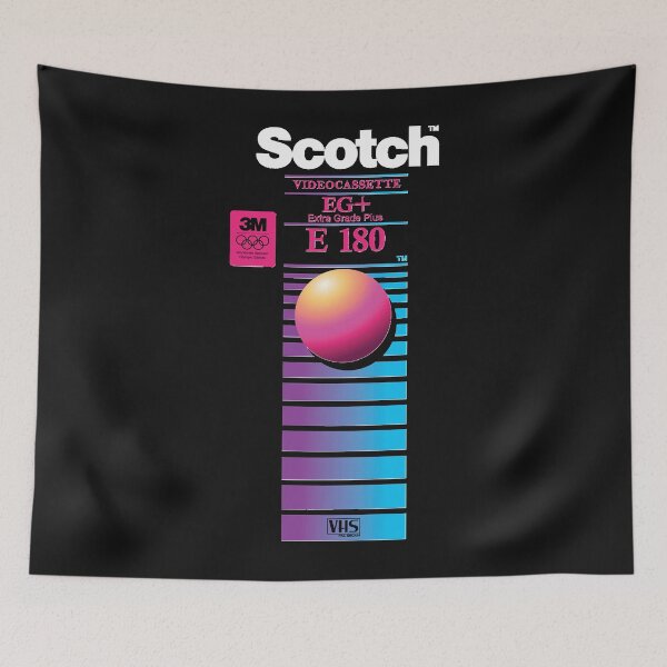 Item preview, Vaporwave VHS Scotch E-180 EG+  designed and sold by Luiurillo.