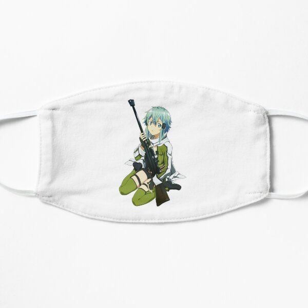 Blue Hair Sinon Flat Mask