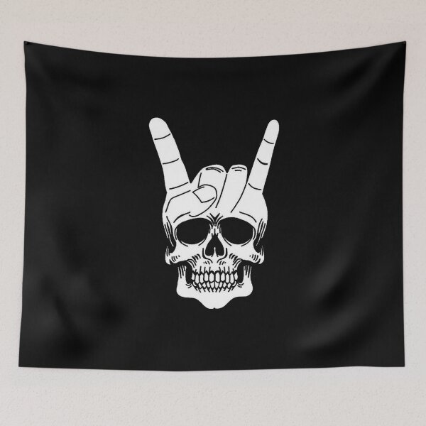 Item preview, white during skull designed and sold by LoisFerguson.