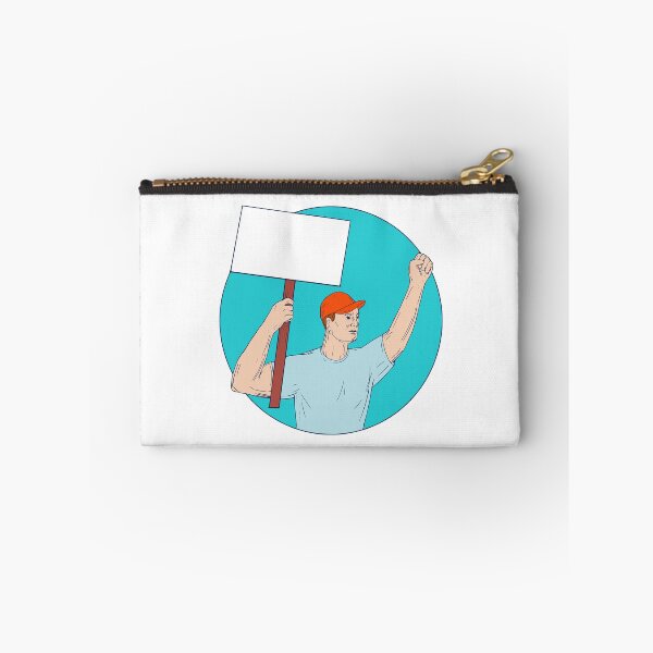 Item preview, Union Worker Activist Placard Protesting Fist Up Circle Drawing designed and sold by patrimonio.