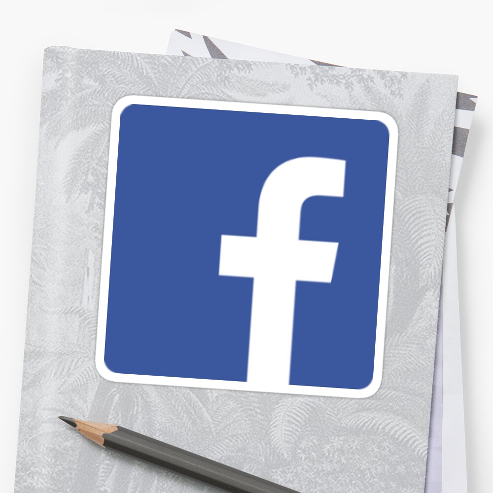  Facebook  Logo  Sticker  by CJayB141 Redbubble