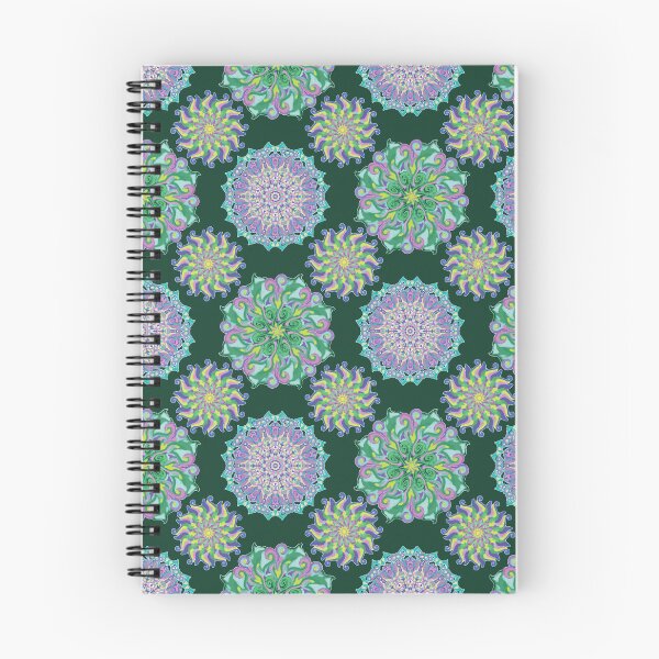 Item preview, Evergreen Mandala Caleidoscopio Patrón soleado designed and sold by DeepTreeArts.
