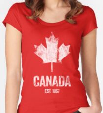 Canada - Established 1867 Women's Fitted Scoop T-Shirt