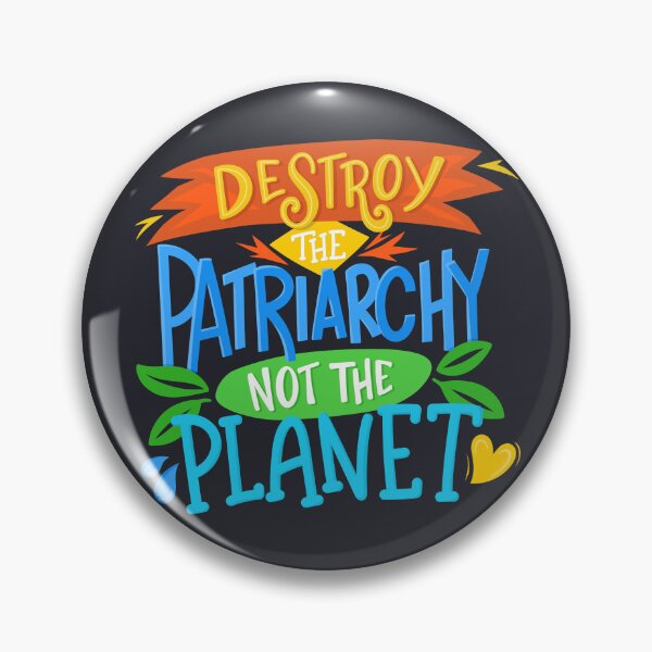 Item preview, Destroy Patiarchy Not Planet - Ecofeminism Climate Change Quote Lettering designed and sold by Kit Cronk.