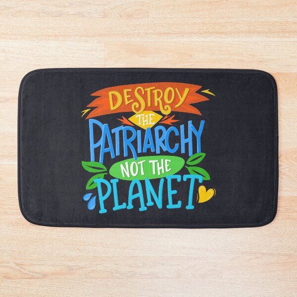 Item preview, Destroy Patiarchy Not Planet - Ecofeminism Climate Change Quote Lettering designed and sold by Kit Cronk.