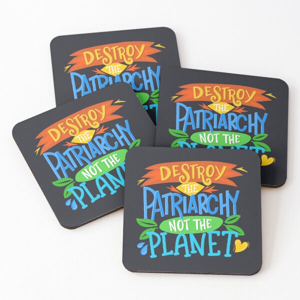 Item preview, Destroy Patiarchy Not Planet - Ecofeminism Climate Change Quote Lettering designed and sold by Kit Cronk.