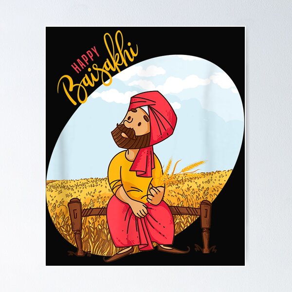 Happy Baisakhi Drawing PNG Transparent Images Free Download | Vector Files  | Pngtree
