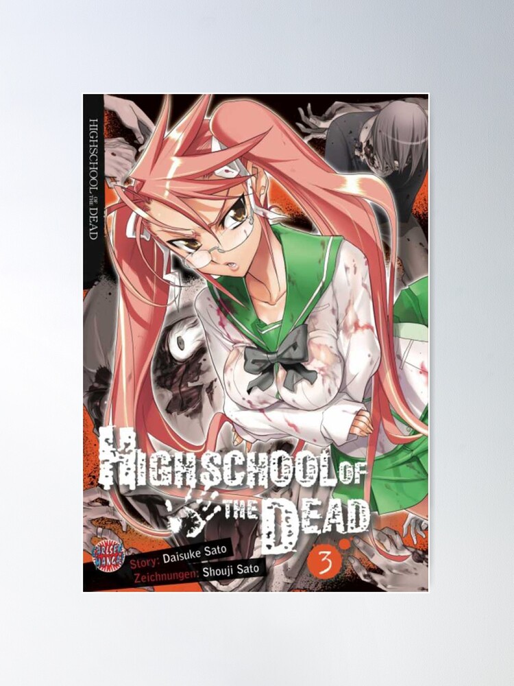 Highschool Of The Dead Anime Wall Poster Manga Art Hanging Painting Room  Decor