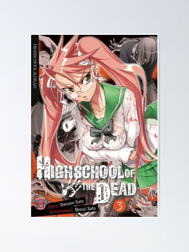 comic highschool of the dead Poster for Sale by jessieoglesby