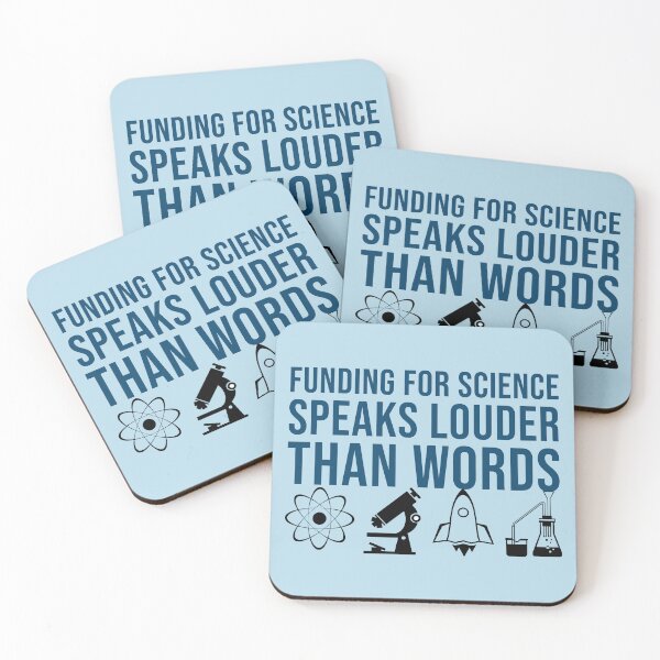 Item preview, Funding for Science Speaks Louder Than Words (blue) designed and sold by STEMphrases.