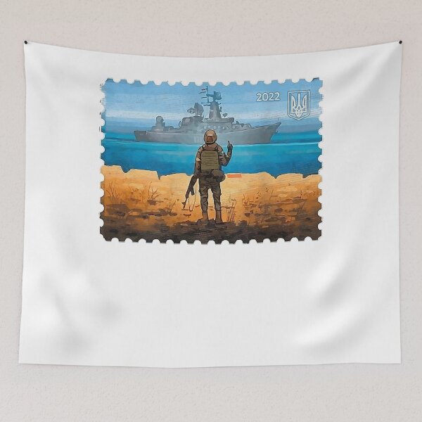Item preview, Vintage Ukraine Postage Stamp Flag Pride designed and sold by ashakuparo.
