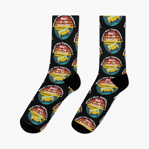 Item preview, Skoolie Life - What's Your Superpower? Mine's 0-50 Eventually! For dark colors. designed and sold by thewildskoolie.