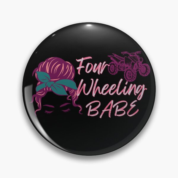 Item preview, Messy Bun Four Wheeling Babe, Quad Rider, 4 wheeler, designed and sold by Rally-Girl.