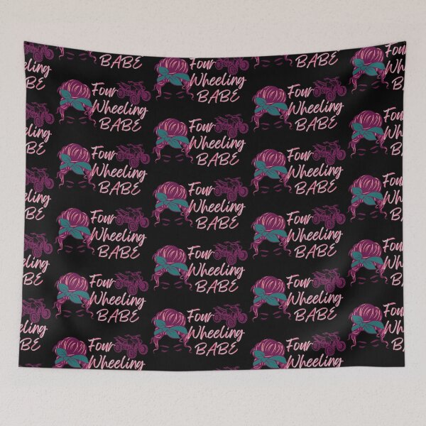 Item preview, Messy Bun Four Wheeling Babe, Quad Rider, 4 wheeler, designed and sold by Rally-Girl.