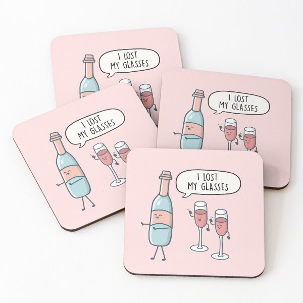 Item preview, I lost my glasses - Wine glass pun gift designed and sold by LEFDDesigns.