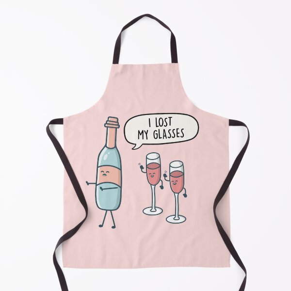 Item preview, I lost my glasses - Wine glass pun gift designed and sold by LEFDDesigns.