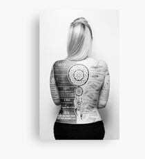 Tattoo Info Canvas Print