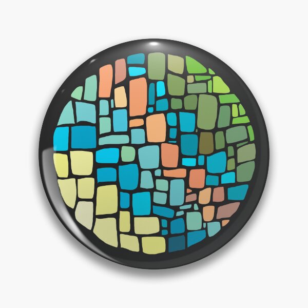 Item preview, Squared Irregular Tiles - Blue, Orange And Green designed and sold by Chubuter.