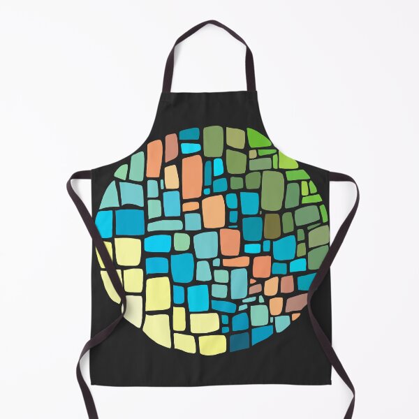 Item preview, Squared Irregular Tiles - Blue, Orange And Green designed and sold by Chubuter.