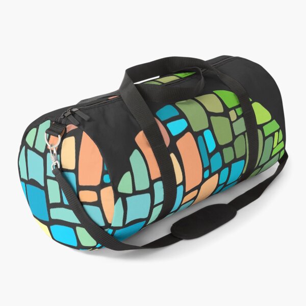 Item preview, Squared Irregular Tiles - Blue, Orange And Green designed and sold by Chubuter.