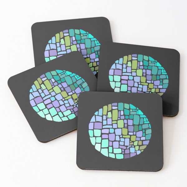Item preview, Squared Irregular Tiles - Purple, Green designed and sold by Chubuter.