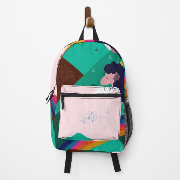 Item preview, Sofia & Sheep: Girl On a Rainbow designed and sold by pinkthesis.