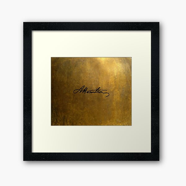 Hamilton Plain Signature Framed Art Print