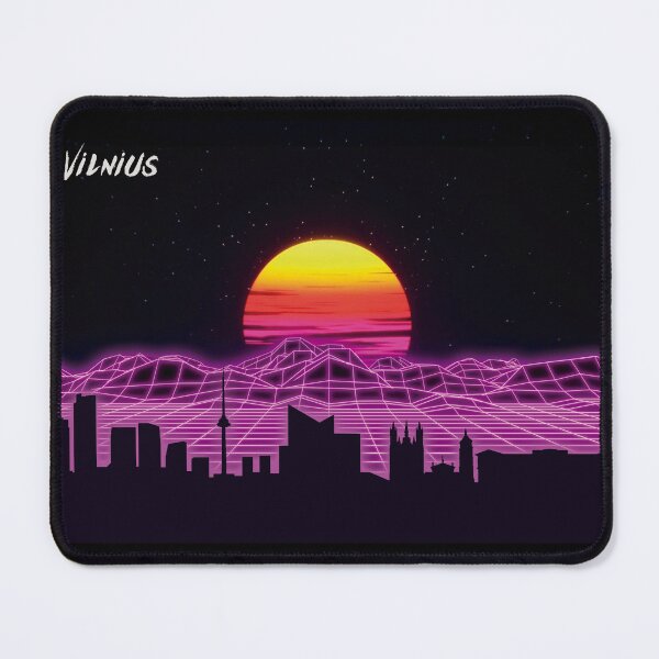 Item preview, Vilnius Skyline Neon Nights designed and sold by DFerraz.