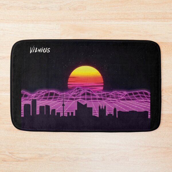 Item preview, Vilnius Skyline Neon Nights designed and sold by DFerraz.