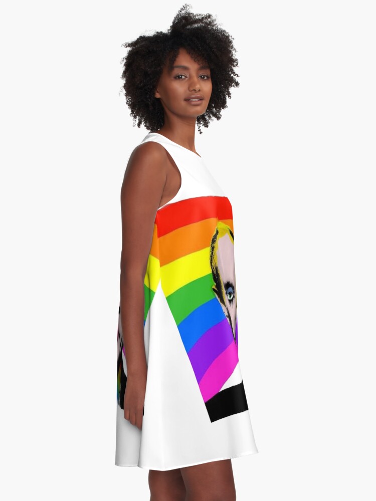 Thumbnail 2 of 4, A-Line Dress, Vladimir Putin Gay Clown designed and sold by ScottToddy.