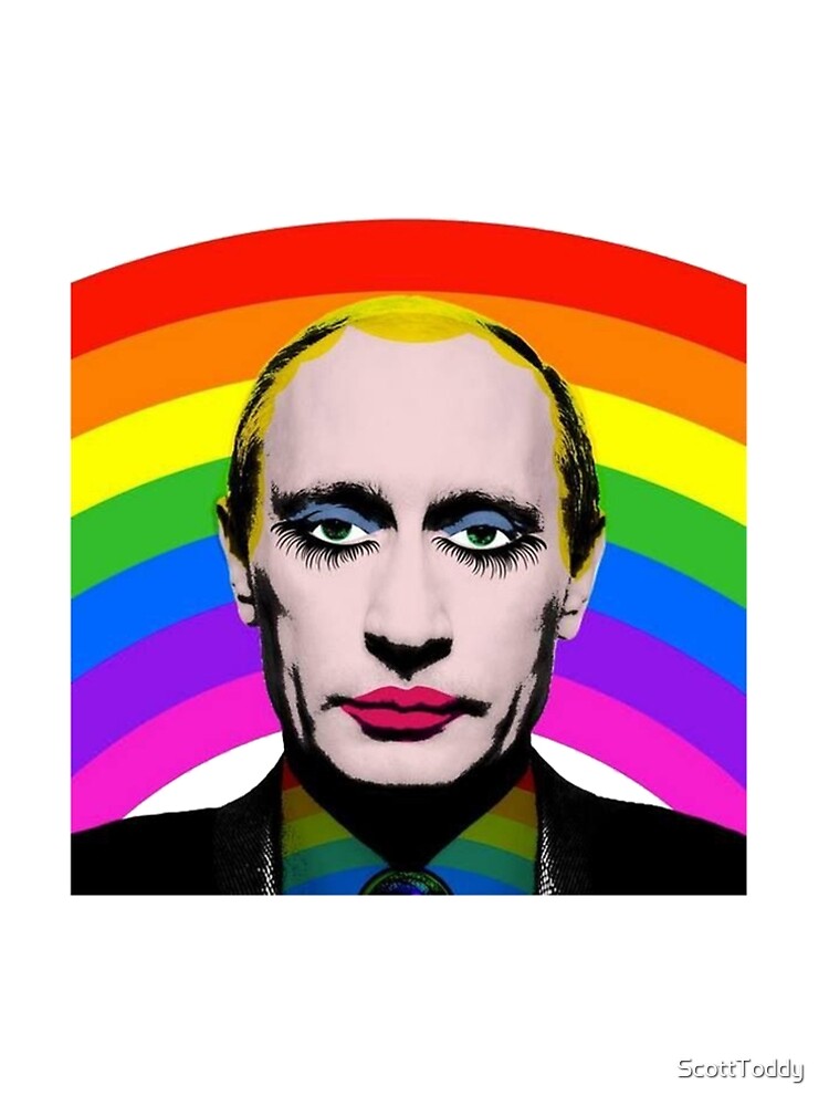 Thumbnail 4 of 4, A-Line Dress, Vladimir Putin Gay Clown designed and sold by ScottToddy.