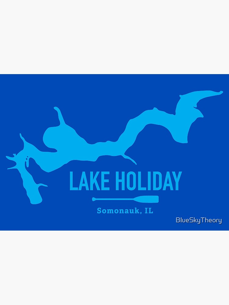 "Lake Holiday Somonauk, IL Lake Graphic" Poster for Sale by