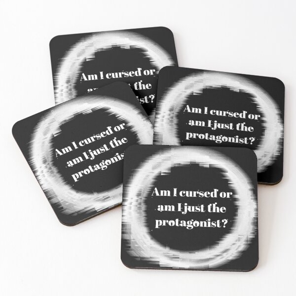 Item preview, Cursed or Protagonist? (in souls-of-martyrs white) designed and sold by O1RSH.