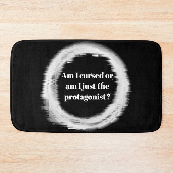 Item preview, Cursed or Protagonist? (in souls-of-martyrs white) designed and sold by O1RSH.