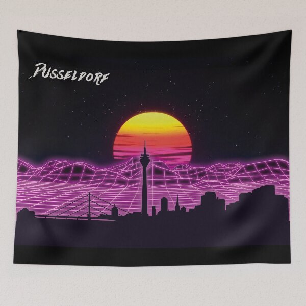 Item preview, Dusseldorf Skyline Neon Nights designed and sold by DFerraz.