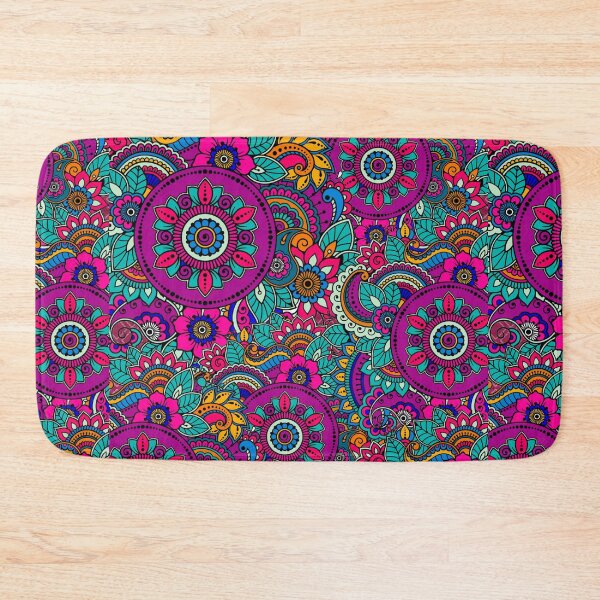 Item preview, Mandala colorful red pink deep blue green designed and sold by MamaMiaomiao.