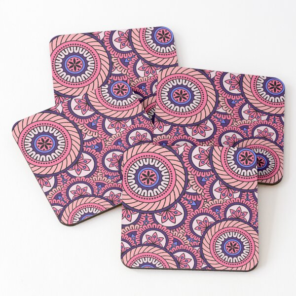 Item preview, Mandala pink purple pastel colorful  designed and sold by MamaMiaomiao.