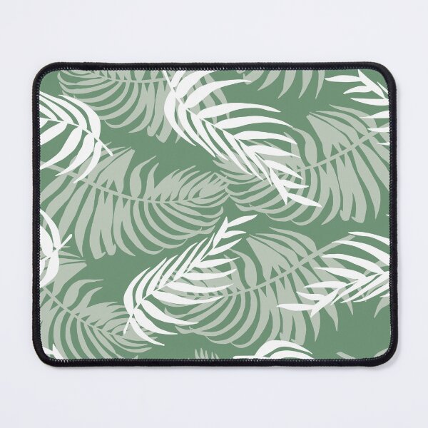 Item preview, Sage Green Palm Leaf Tonal Pattern designed and sold by CJAura by Claire Jane Johnson.