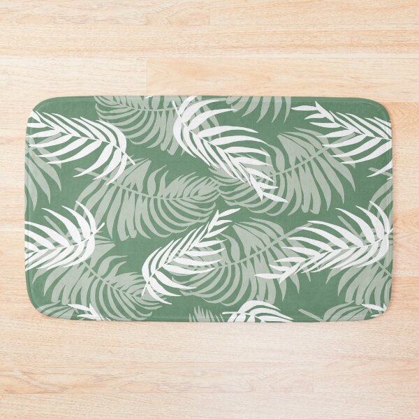 Item preview, Sage Green Palm Leaf Tonal Pattern designed and sold by CJAura by Claire Jane Johnson.