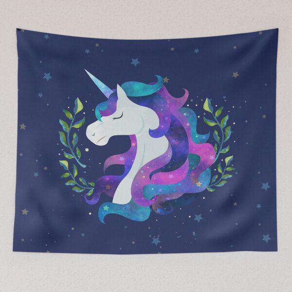 Item preview, Magical Midnight Galaxy Unicorn in the Stars designed and sold by OneWorldLove.
