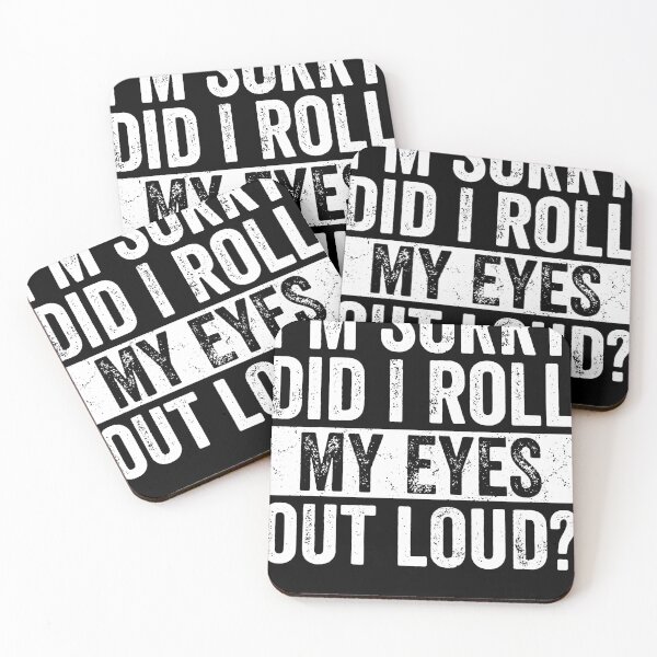Item preview, Roll My Eyes Out Loud Sarcastic Retro T-shirt designed and sold by Henderson8769.