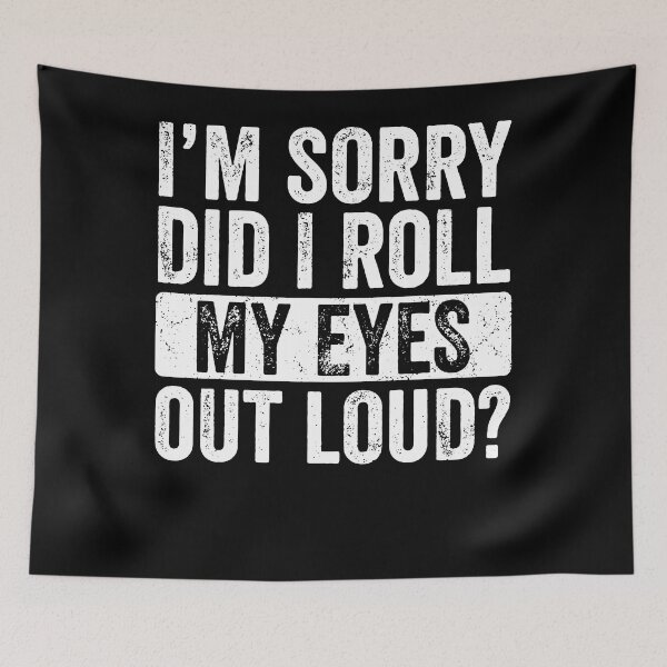 Item preview, Roll My Eyes Out Loud Sarcastic Retro T-shirt designed and sold by Henderson8769.