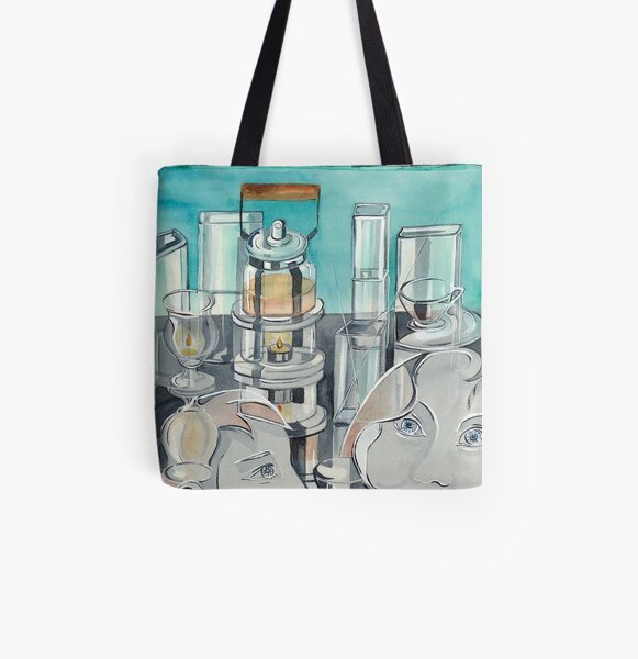 Tea for Two All Over Print Tote Bag