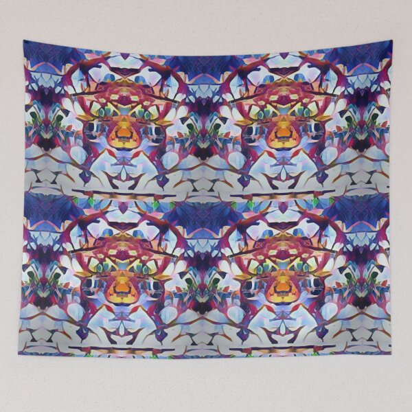 Item preview, Abstract geometric wolf tiger designed and sold by Zevy-Darling.